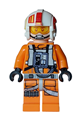 Rebel pilot wearing a helmet adorned with black Rebel Alliance symbols - sw1359