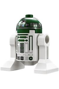 Astromech Droid Minifigure - R4-P44 astromech droid featuring a dark silver band around its dome - sw1400