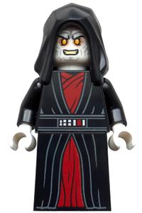 Emperor Palpatine Minifigure - Emperor Palpatine wearing a black and red robe - sw1405