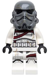 Night Trooper Minifigure - Night Trooper wearing a dark bluish gray helmet - sw1417