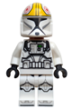 Clone Trooper Pilot (Phase 1) with yellow markings and a nougat head - sw1425