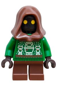 Jawa in Holiday Sweater Minifigure - Jawa wearing a holiday sweater - sw1445