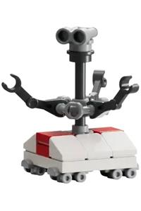 Treadwell Droid Minifigure - Treadwell Droid with a white and red body and light bluish gray binoculars - sw1446