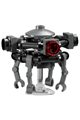 Imperial Probe Droid with a black and dark bluish gray body and a trans-clear dish stand - sw1449