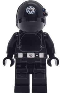 Imperial Gunner Minifigure - Imperial Gunner with a helmet featuring a white Imperial logo and a sienna head - sw1472