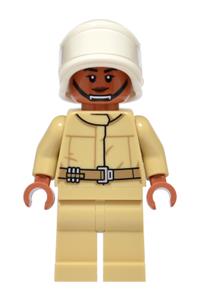 Female Rebel Crew Minifigure - Female Rebel Crew minifigure with a sienna head - sw1503