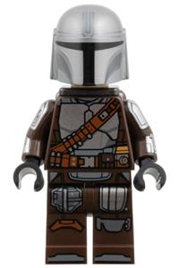The Mandalorian '/ Din Djarin '/ 'Mando' - The Mandalorian (Din Djarin / 'Mando') with silver Beskar armor, jetpack and printed head - sw1519