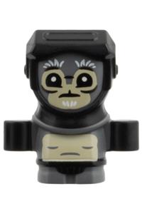 Anzellan Minifigure - Anzellan wearing a black hood - sw1523