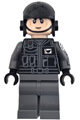 Imperial Shuttle Pilot with a light nougat head wearing a black aviator cap - sw1529