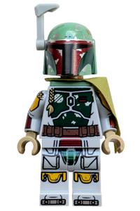 Boba Fett Minifigure - Boba Fett with pauldron, helmet with rangefinder, jet pack, and printed arms and legs - sw1538