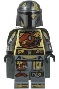 The Mandalorian / Din Djarin / 'Mando' - The Mandalorian (Din Djarin) with brown durasteel armor, printed arms and dark tan mud splotches - sw1539