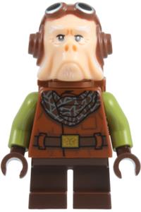 Kuiil Minifigure - Kuiil with a backpack - sw1543