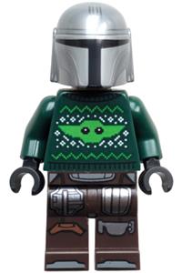 The Mandalorian Holiday Sweater - The Mandalorian (Din Djarin) wearing a holiday sweater - sw1544
