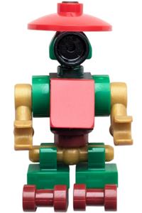 Pit Droid Holiday Outfit Minifigure - Pit Droid with a red, green and gold holiday outfit - sw1548