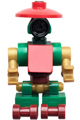 Pit Droid with a red, green and gold holiday outfit - sw1548
