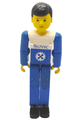 Technic Figure Blue Legs, White Top with Blue Technic Logo, Blue Arms - tech005