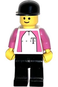 German Telekom Racing Cyclist - Racing cyclist from German Telekom team with torso stickers - tel001s