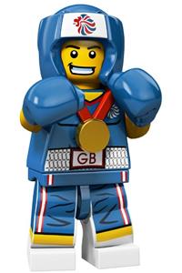 Brawny Boxer Minifigure - Brawny Boxer, CMF Team GB - tgb001