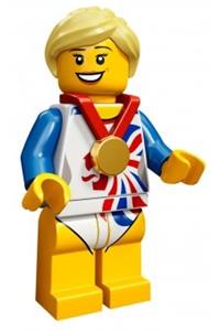 Flexible Gymnast Minifigure - Flexible Gymnast, CMF Team GB - tgb006