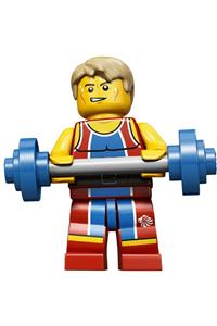 Wondrous Weightlifter Minifigure - Wondrous Weightlifter, CMF Team GB - tgb007
