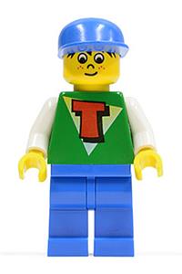 Timmy Minifigure - Time Cruisers minifigure Timmy with blue legs and blue cap - tim004