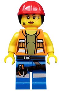 Construction worker lego man cheap