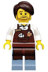 Larry the Barista Minifigure - Larry the Barista, CMF The LEGO Movie Series - tlm010