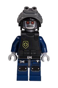 Robo SWAT Minifigure - Robo SWAT wearing robot goggles - tlm055