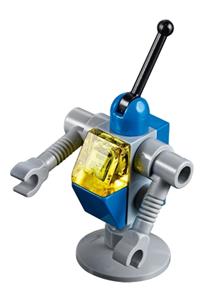 Space Droid Minifigure - Classic Space droid with light bluish gray and blue colors, sporting a trans-yellow eye - tlm089