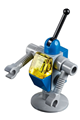 Classic Space droid with light bluish gray and blue colors, sporting a trans-yellow eye - tlm089