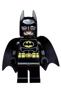 Batman Minifigure - Batman minifigure with a dual-sided head featuring a grin and an angry face - tlm090