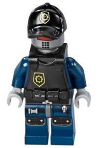 Robo SWAT Minifigure - Minifigure wearing Robo SWAT body armor - tlm100