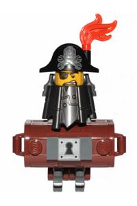 MetalBeard Minifigure - Minifigure with MetalBeard, body featuring four legs and one wheel - tlm106