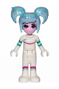 Sweet Mayhem Minifigure - Sweet Mayhem with a crooked smile, raised eyebrow, and hair - tlm143