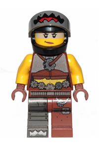 Sharkira Minifigure - Sharkira wearing a helmet - tlm176
