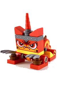 Unikitty Warrior Kitty Minifigure - Warrior Kitty Unikitty with an angry face, and is poseable - tlm179