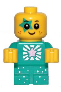 Sparkle Baby Minifigure - Sparkle Baby - Dark Turquoise Star Around Eye - tlm203