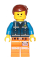 Emmet - Lopsided Smile, Eyebrows / Scared, Dark Blue Uniform - tlm208