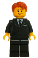 Male minifigure with dark orange hair representing the LEGO Brand Store in Liverpool - tls021