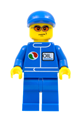 Male minifigure representing a LEGO Brand Store, wearing Octan logo - tls034