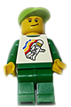 Male Classic Space minifigure representing the Lego Brand Store with a floating pose in Nashville - tls044