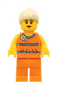 Lego Brand Store Female, Orange Halter Top tls057