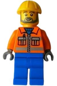 Lego Brand Store Construction Worker Peabody - Male LEGO Brand Store Peabody employee dressed as a construction worker - tls063