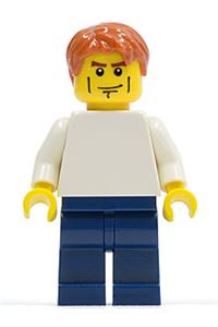 Lego Brand Store Male, Plain White Torso, Cheek Lines tls065