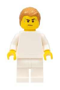 Lego Brand Store Male Minifigure - Lego Brand Store Male, Plain White - tls077