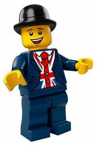 Lego Brand Store Male, Bowler Hat, Lester - Leicester Square London UK tls094
