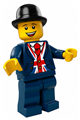 Lego Brand Store Male, Bowler Hat, Lester - Leicester Square London UK - tls094
