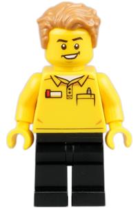 LEGO Brand Store Employee, Hair Swept Left Tousled tls099