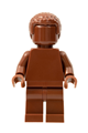 Minifigure with short coiled hair in a reddish brown monochrome color scheme - tls101