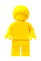 Monochrome minifigure with a mop top hairstyle in yellow - tls104